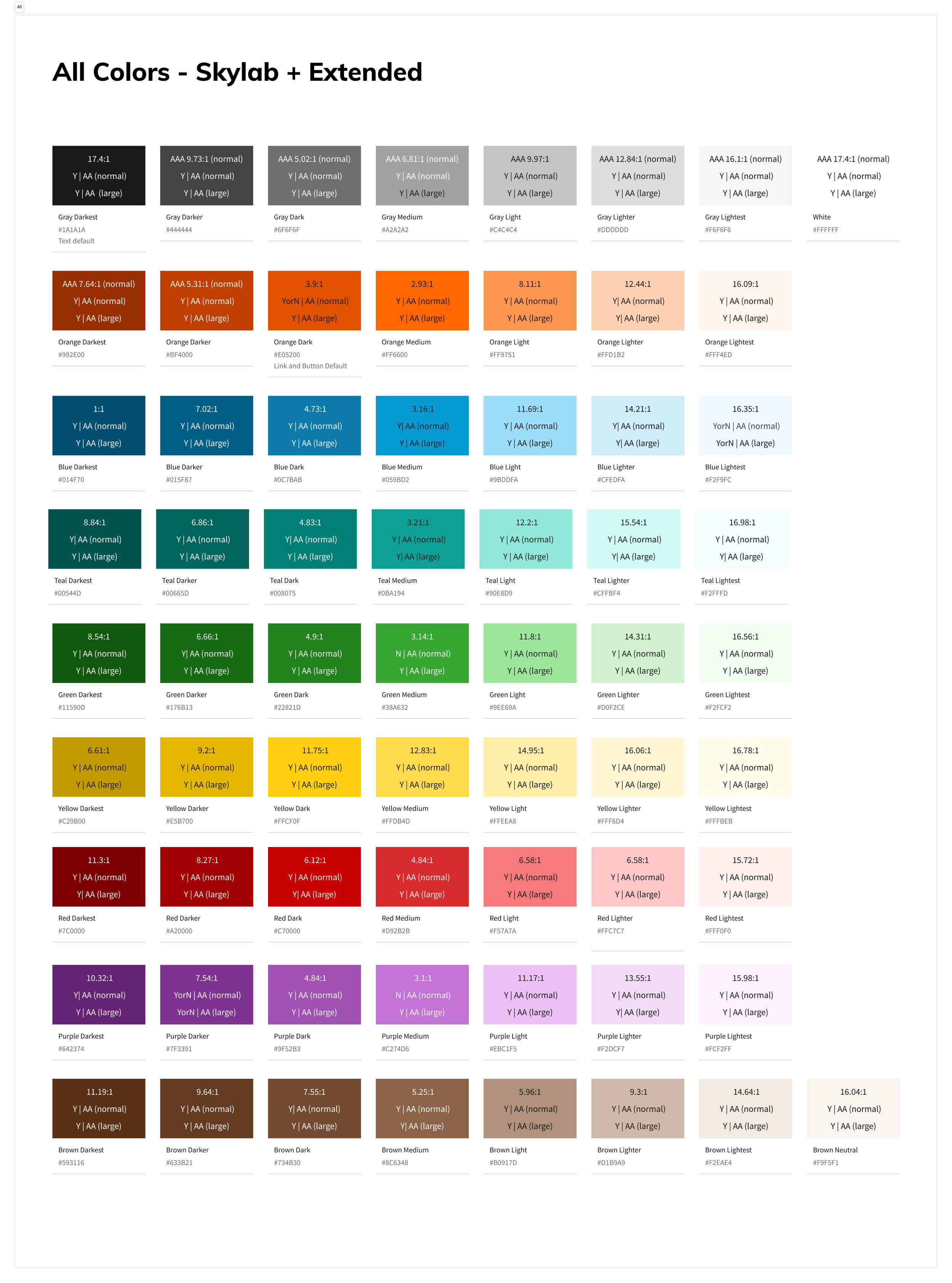 All Colors, Skylab extended palette
